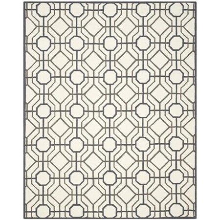Safavieh Four Seasons Hand Hooked Rectangle Rug- Ivory - Black- 3 ft. 6 in. x 5 ft. 6 in. FRS244P-4